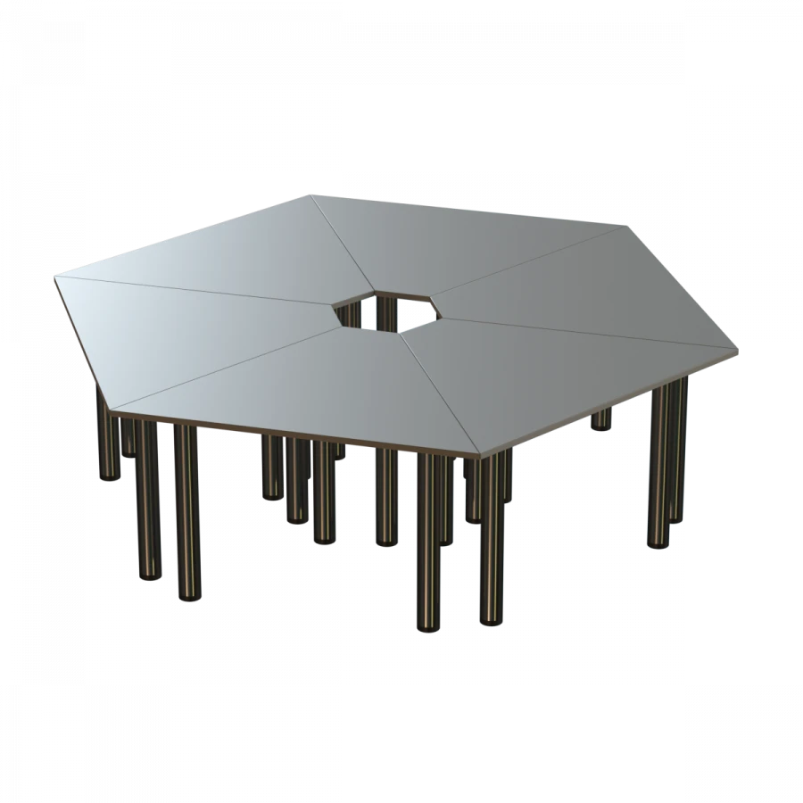Multifunctional Table with 6 Sections, 22mm Thick MDF