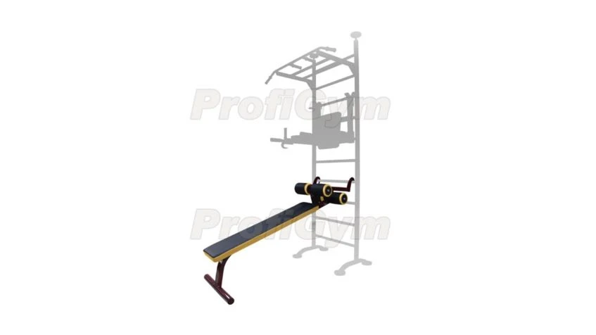 Wall-Mounted Ab Bench for Swedish Wall - SK-0400-GR