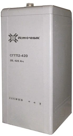 Lead-acid sealed battery with gel electrolyte and shell electrode SGGP2-2500