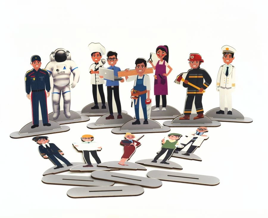 Profession Figurine Set for Kids - 13 Career Models