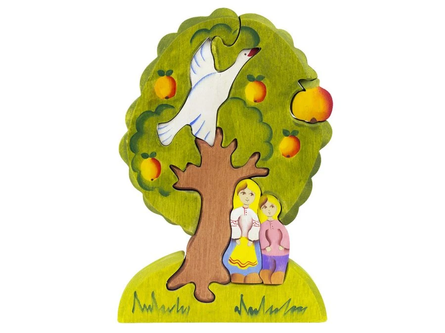 Wooden Puzzle "Geese-Swans Apple Tree" 08023