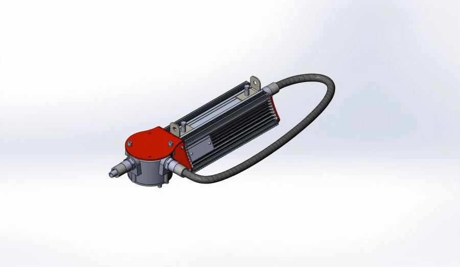 Explosion-Proof LED Light with Junction Box Sakhalin 16.5420.29 Ex T5 (KSS D Type) for Hazardous Areas