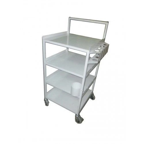 عربة لجهاز الموجات فوق الصوتية مع 4 حوامل للمسبار