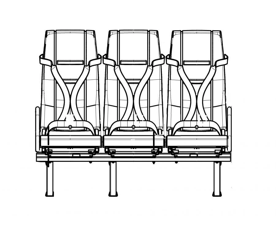 مقعد الركاب المريح DS15.6840.010-PV11