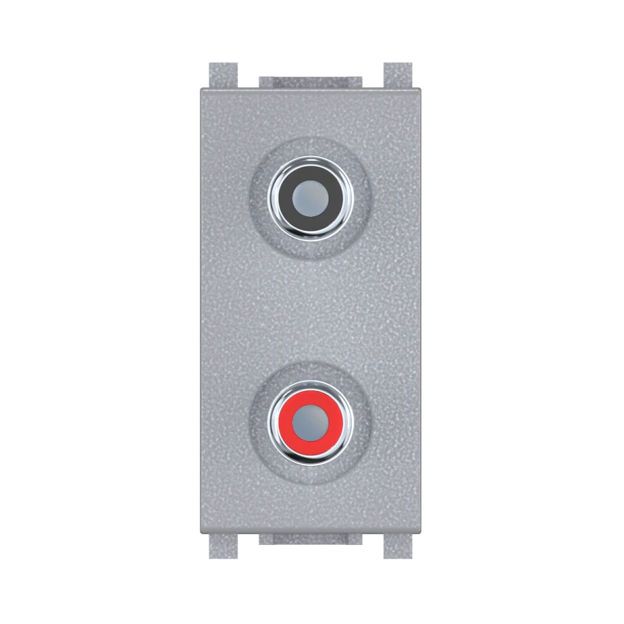 CADUCEUS ALING Experience Audio Socket 2xRCA, 1M, Silver, Art. 74281.S