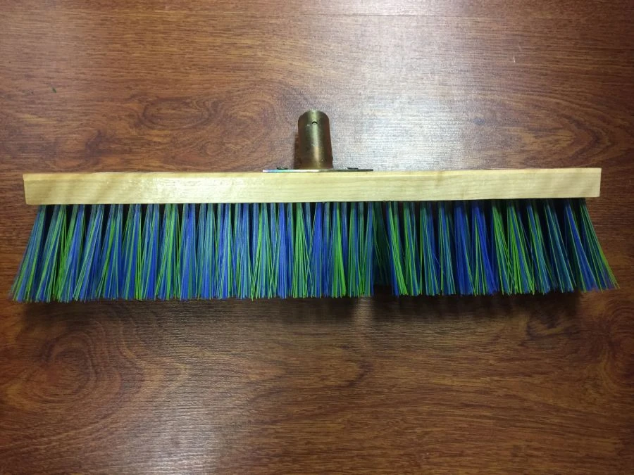 Professional Floor Brush 400 mm, 6 Rows, Long Bristles, Metal Socket, No Handle