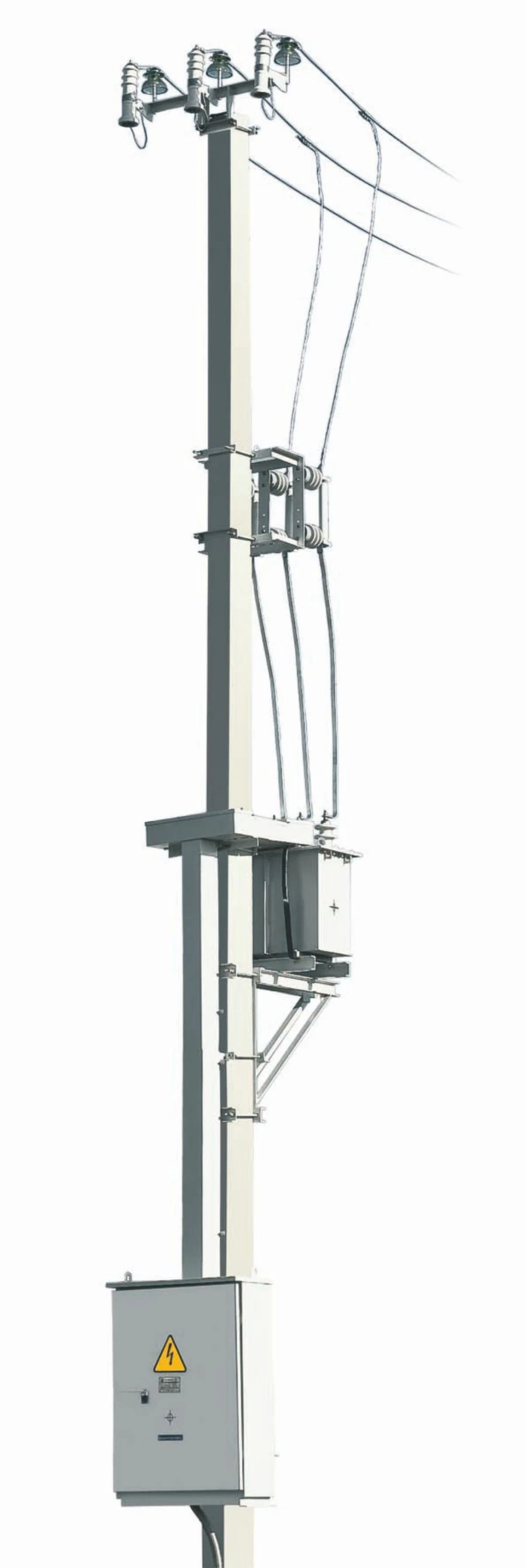 Complete Pole-Mounted Transformer Substations SV-105 (SV-110) and PT-43 with Four Supports