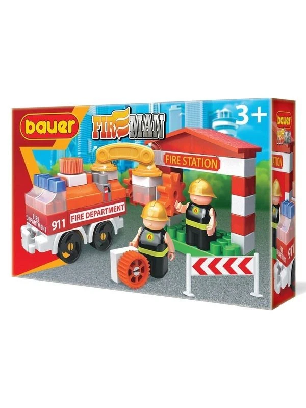 Educational Firefighter Building Block Set - Bauer Series
