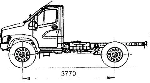 All-Wheel Drive Chassis for Trucks, Modification C41A13