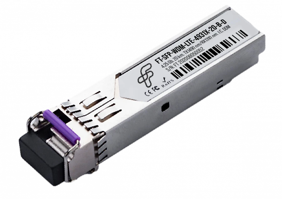 جهاز الإرسال والاستقبال البصري FT-SFP-WDM-1.25-4931X-40-B-D