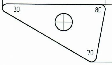 Triangular Template Goniometer for Stable Osteosynthesis, Art. 322.033