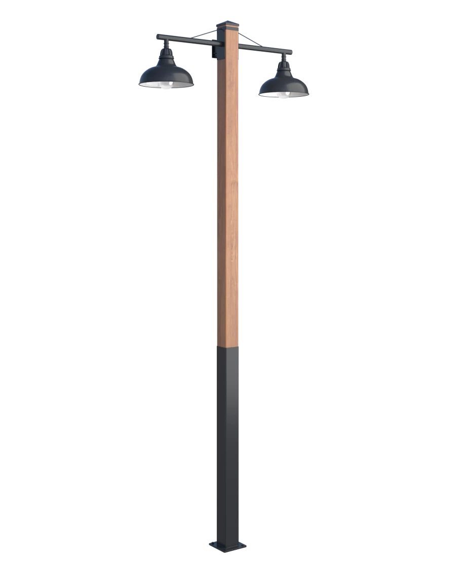 مجمع الإضاءة LED ECO LINE مع مصباح LED Noir