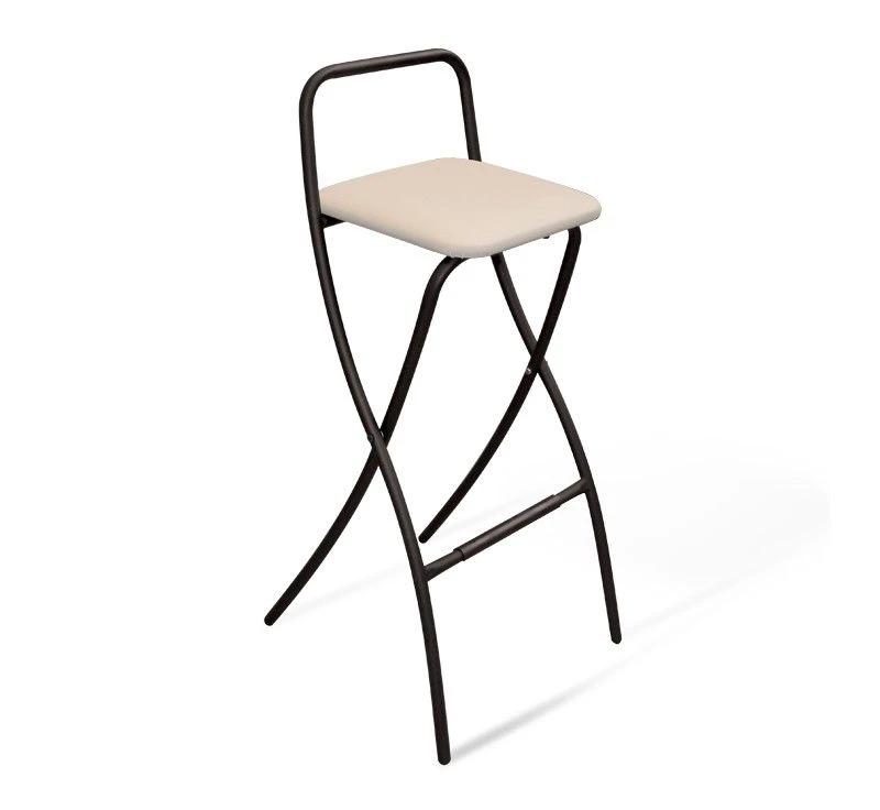 Comfortable Folding Bar Stool with Metal Frame - Sheffilton SHT-S46
