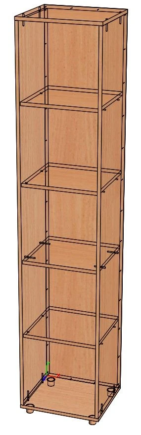 SU-1 Shelving Unit with 5 Open Shelves