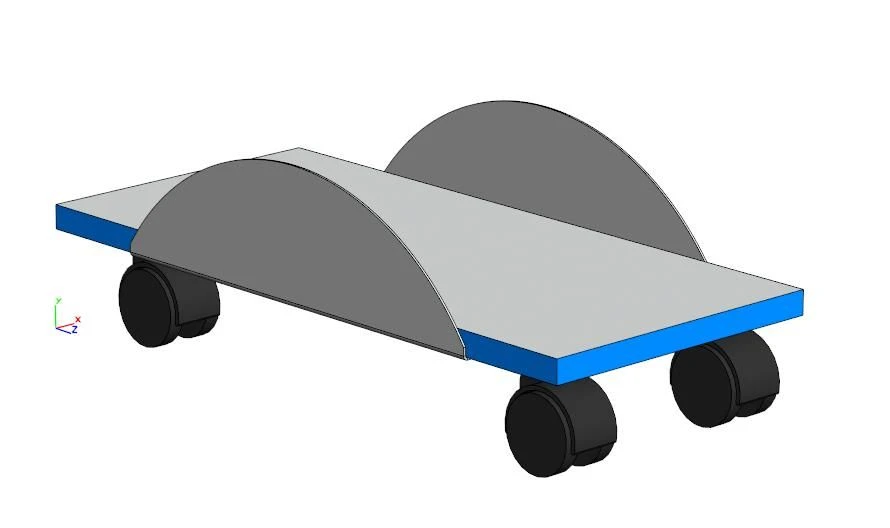 حامل وحدة المعالجة المركزية المحمول مع إطار معدني على عجلات