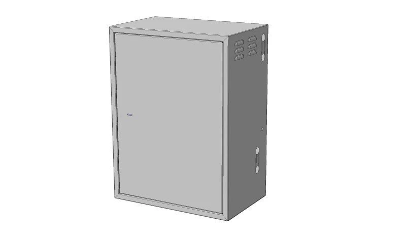 Wall-Mounted Metal Telecommunications Cabinet 15U