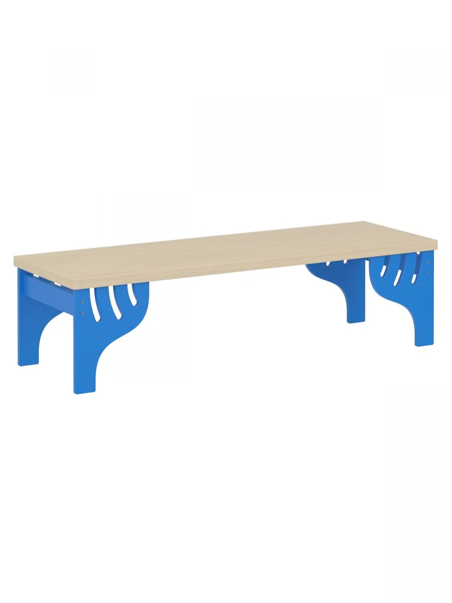 Universal Blue Changing Room Bench for Kindergartens