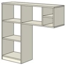 رف مكتب خشبي - مجموعة ريو بيس