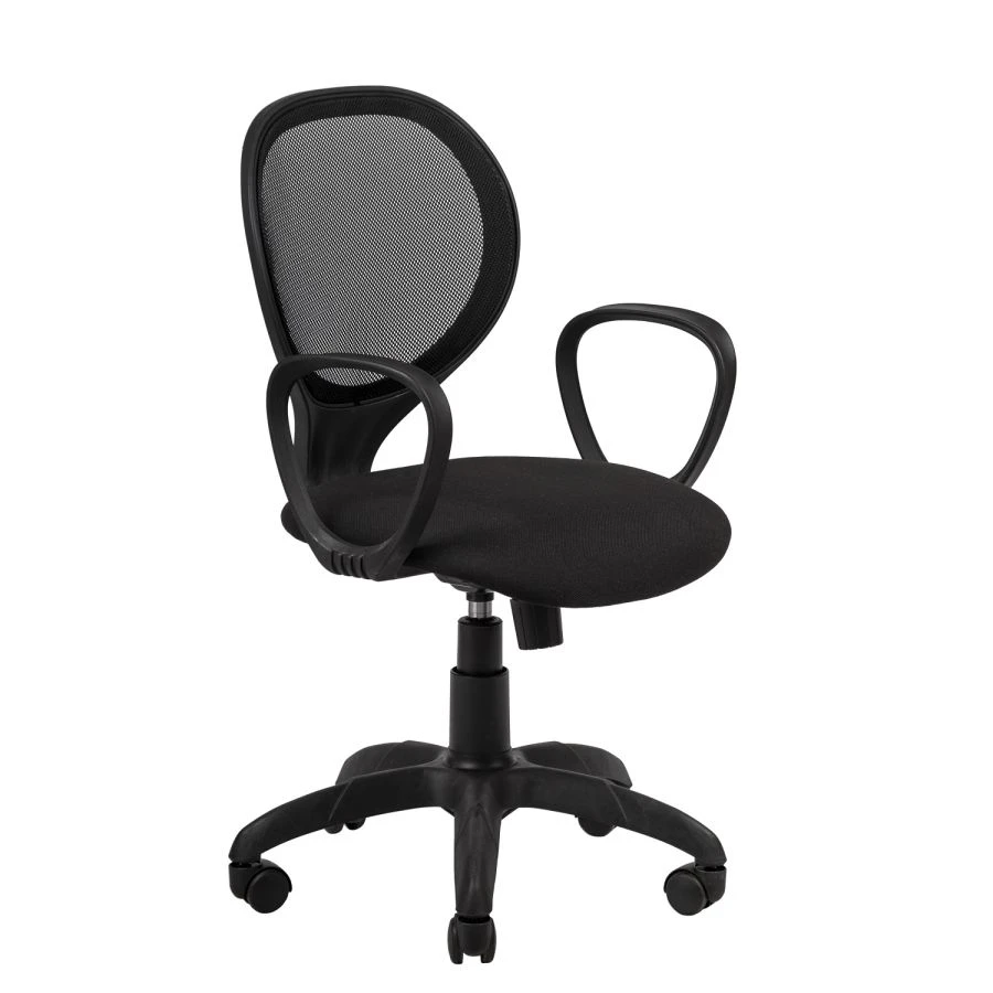 ELF Metal Frame Chair with Textile and Polymer Upholstery