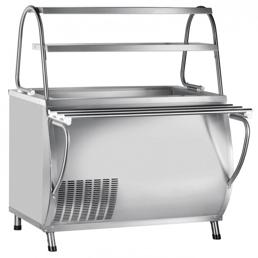 High-Temperature Refrigerated Display Counter with Neutral Cabinet PVV(N)-70M-NSh