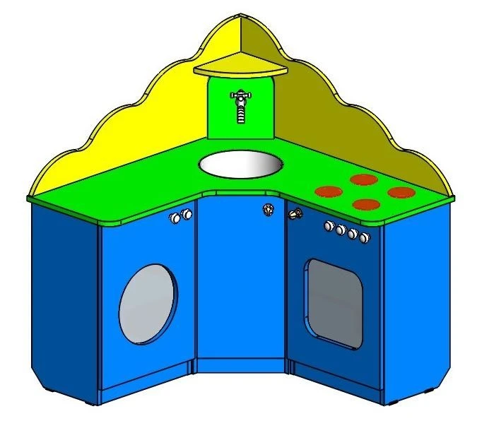 Corner Kitchen Shelf Unit "Kitchen Ugolok", Art. SIM Kuch-03