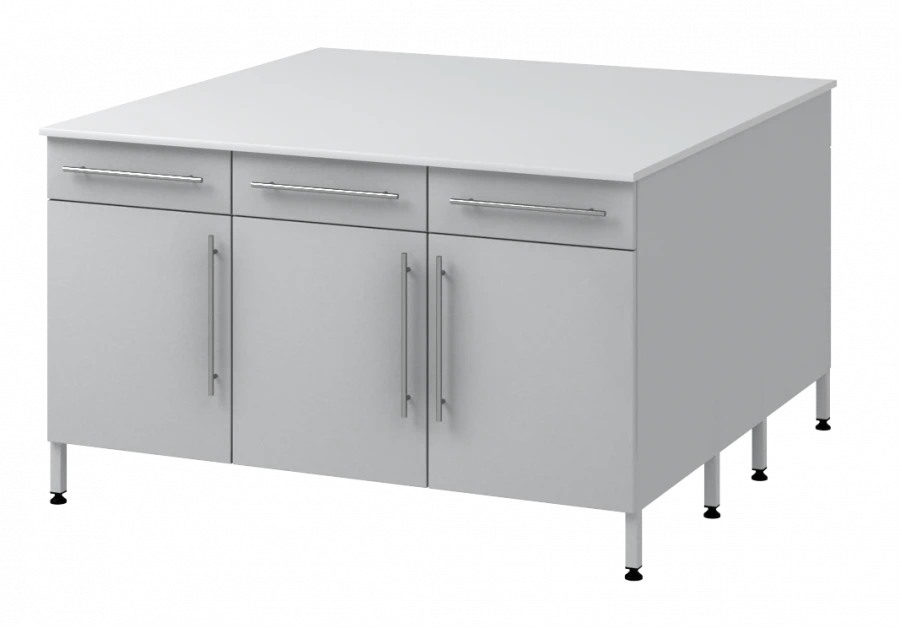 طاولة جزيرة مع عمودين دعم معدنيين 1500 أوتيال