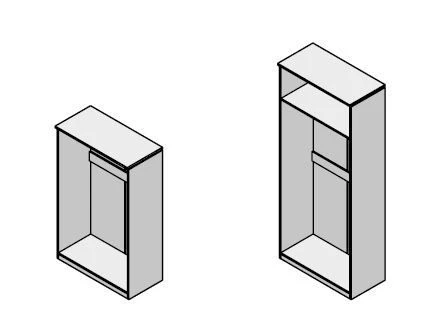 خزانة المكتب الخشبية مجموعة "On Top