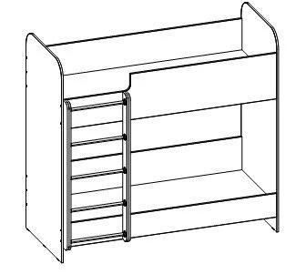 سرير مزدوج طابقين TV-BKD-5.15.01