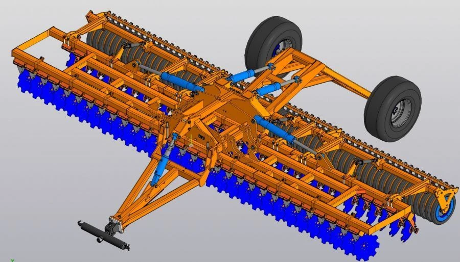 محراث قرص قابل للطي BDS-8x2P