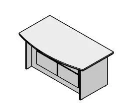 مكتب إداري "On Top" مجموعة أثاث بإطار خشبي
