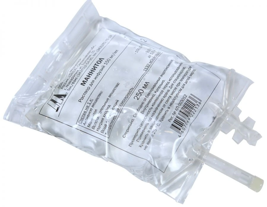 Mannitol Infusion Solution 150 mg/ml, 250 ml