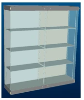 Wall Showcase 2000 x 500 x h 2100