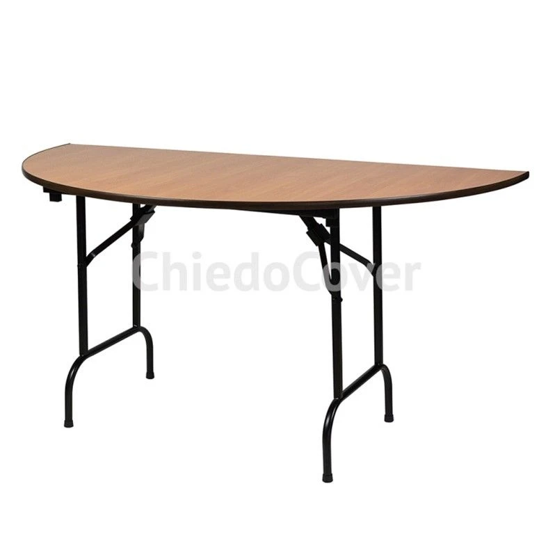 Leader 11 Half-Round Table with Metal Frame