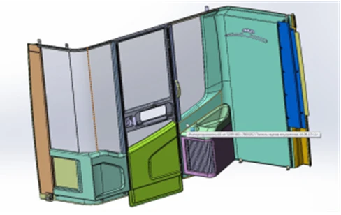 Driver Partition Panel Set 5299-401P-7800000
