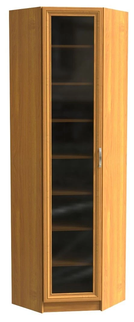 Wooden Wardrobe with Glass Doors, Model ШК-1/6