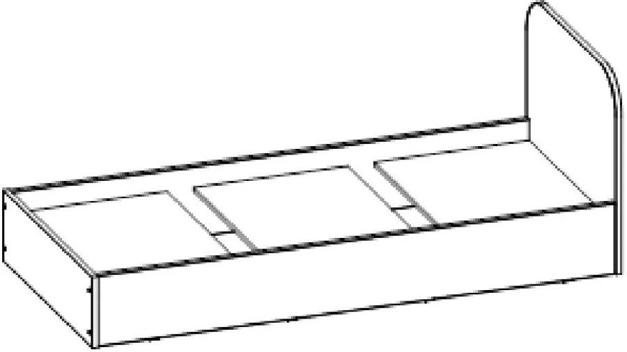 سرير TV-BKR-5.13.01-01 مع بناء متين