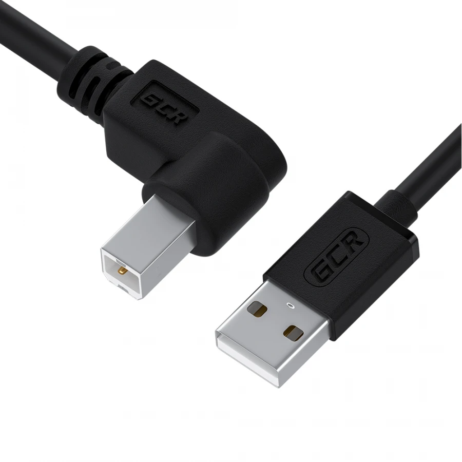 USB 2.0 Printer Cable with Angled Connector Model GCR-UPC3M2