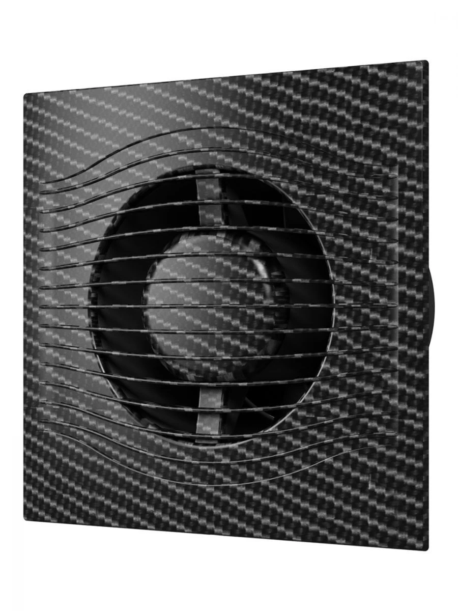 SLIM 5C Black Carbon Exhaust Fan with Backdraft Damper