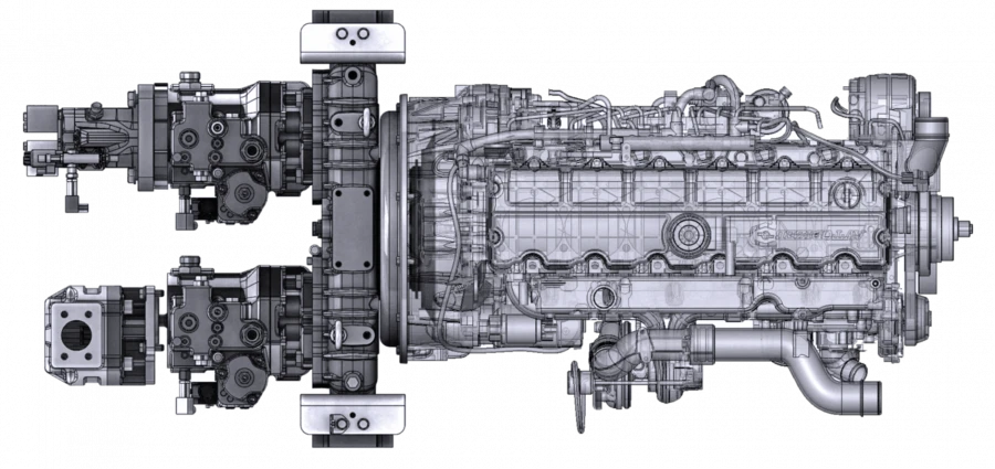 Complete Pump Unit for Hydraulic Energy Transfer TM10.0191.110