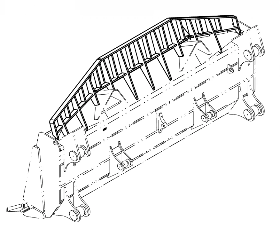 شفرة حفر نصف على شكل U موديل 9057174 للبناء