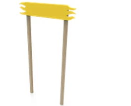 Arch Structure with Painted Steel Frame and Plywood Panel (AK-003)