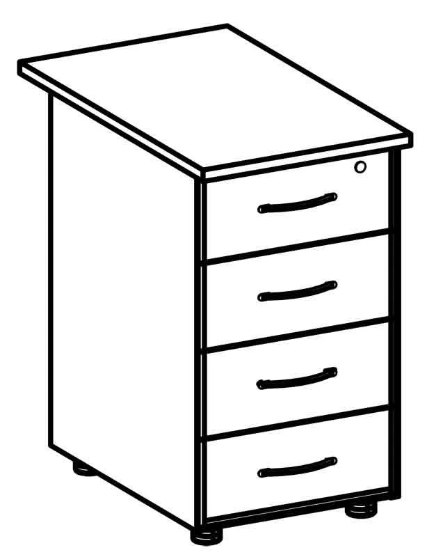 خزانة جانبية سلسلة "ريتيم" 6229 بأربعة أدراج