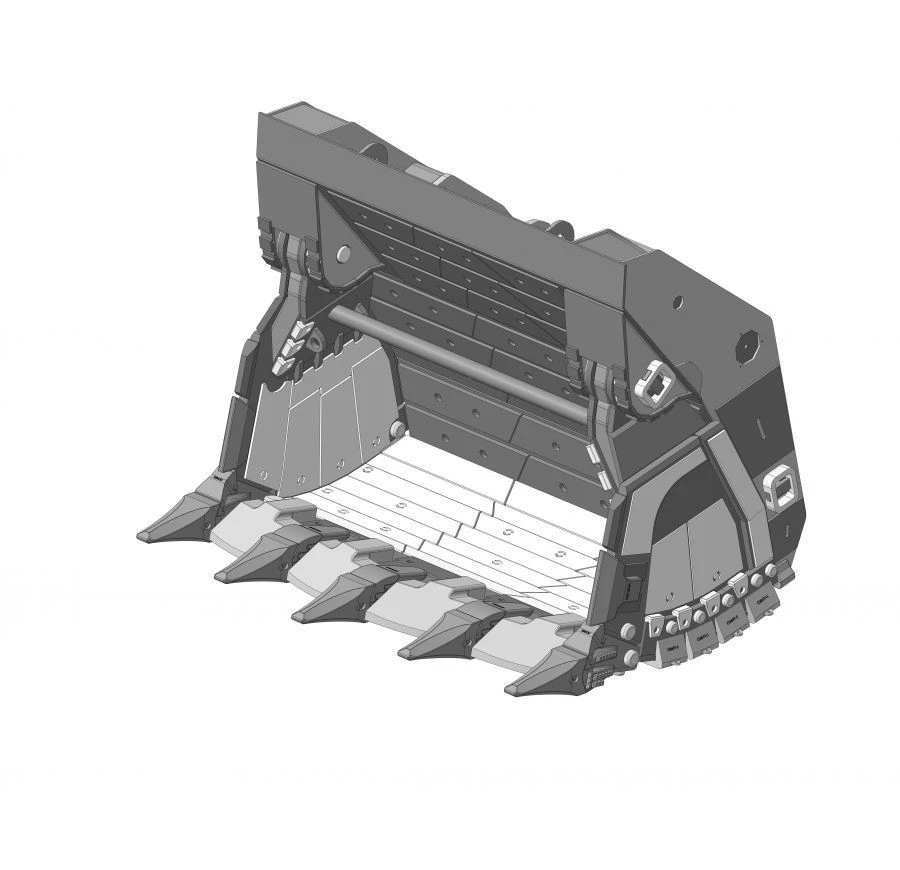 دلو PC-3000.FS-11-T1-JHX1-G1S1 مع تفريغ سفلي