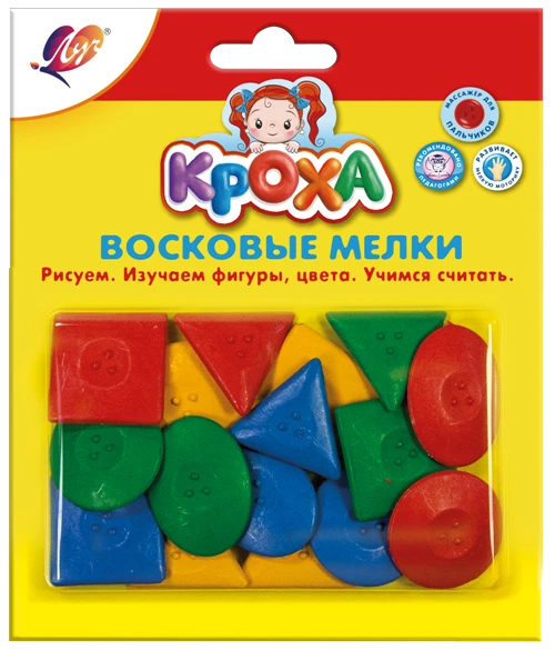 Geometric Shapes Wax Crayons