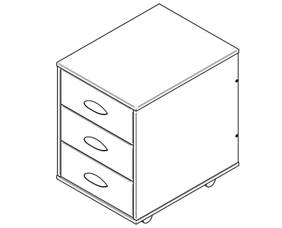 Rolling Cabinet for School and Office Supplies, Model TUV.05