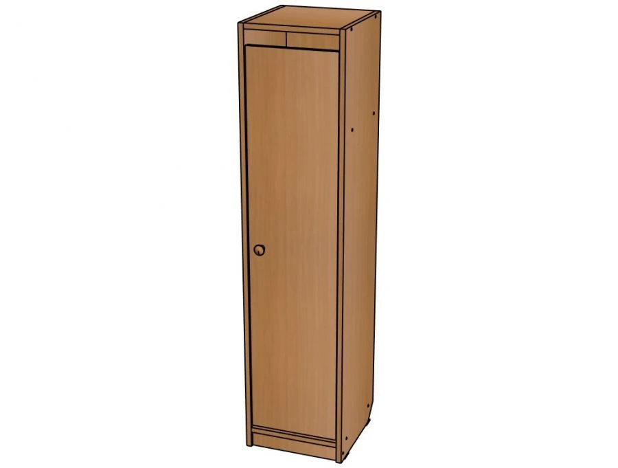 Single Section Wardrobe for Clothing Storage - ШД01