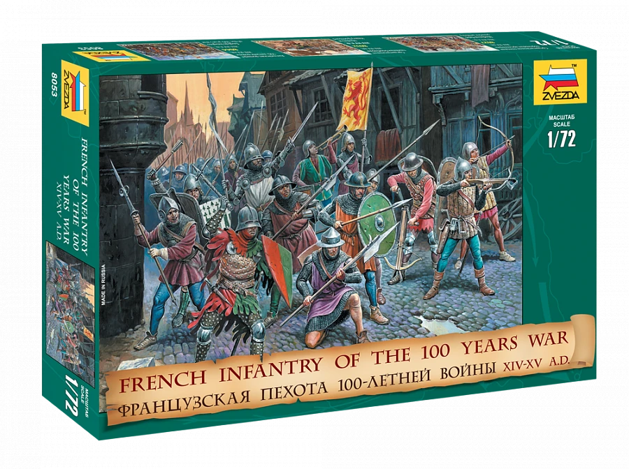 French Infantry 100-Year War Model Kit