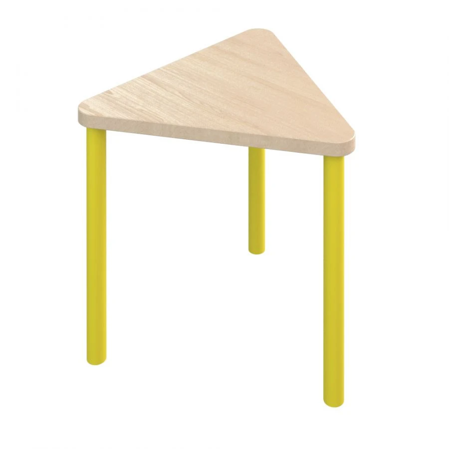 Triangular Children's Table 400mm / Yellow