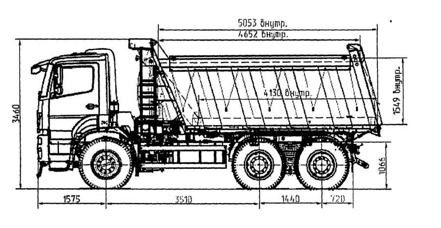 KAMAZ BCM-291 Dump Truck for Bulk Materials 20m³ Capacity
