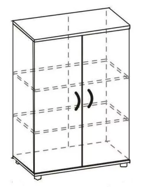 Medium Storage Cabinet for Documents and Items RL 02/02
